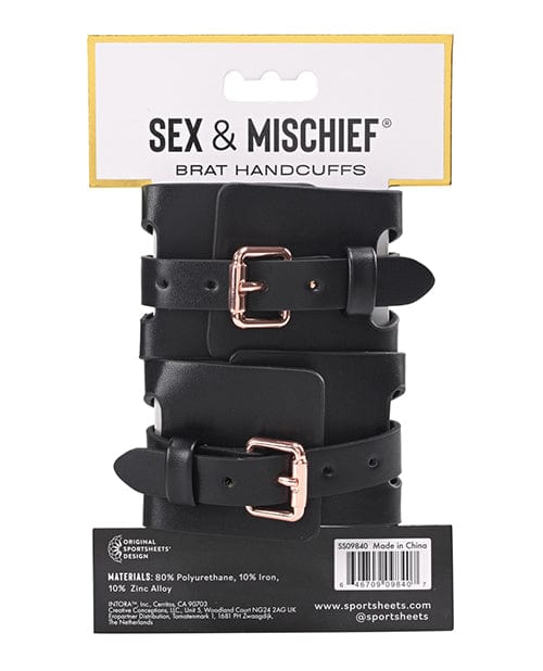 Sex & Mischief Brat Handcuffs Bondage Blindfolds & Restraints