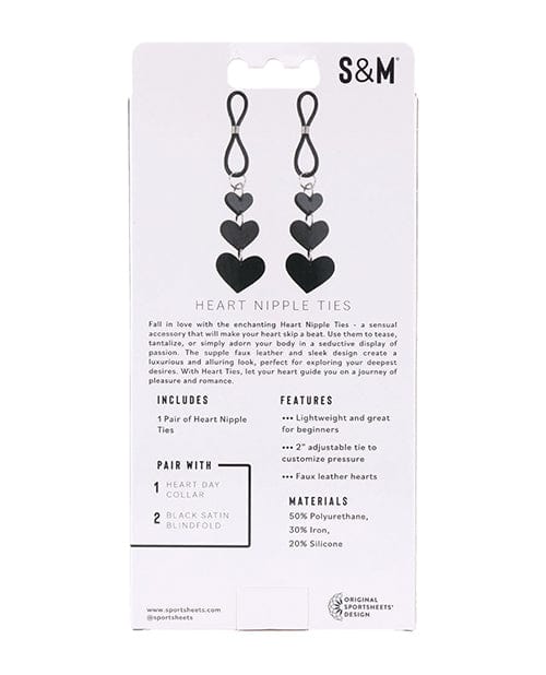 Sex & Mischief Heart Nipple Ties Bondage Blindfolds & Restraints