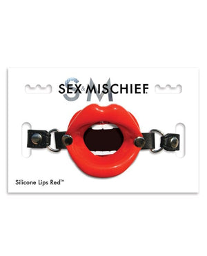 Sex & Mischief Silicone Lips Red Bondage Blindfolds & Restraints