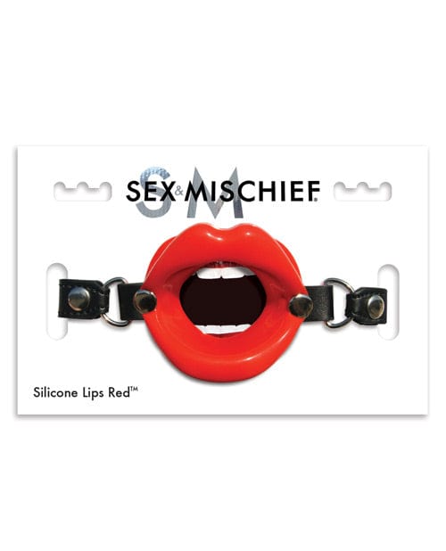 Sex & Mischief Silicone Lips Red Bondage Blindfolds & Restraints