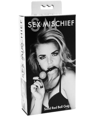 Sex & Mischief Solid Red Ball Gag Bondage Blindfolds & Restraints