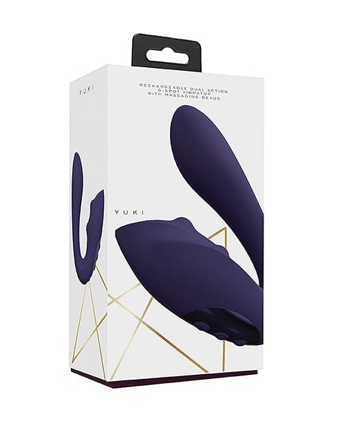 Shots Yuki Dual Action G-spot Vibrator W/massaging Beads Purple Vibrators