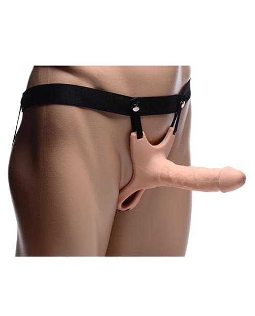 Size Matters SM Hollow Silicone Dildo Strap On - Flesh Strap Ons