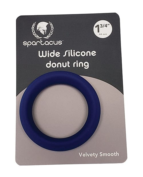 Spartacus 1.75" Wide Silicone Donut Ring - Blue Penis Enhancement