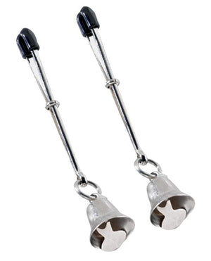 Spartacus Adjustable Tweezer Nipple Clamps w/Bells Bondage Blindfolds & Restraints