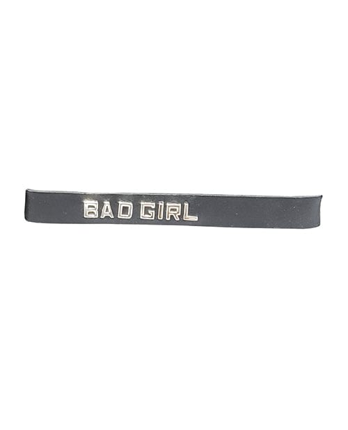 Spartacus BABYGIRL Leather Collar - Black Bondage Blindfolds & Restraints