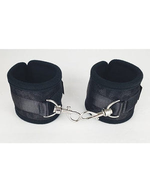 Spartacus Wrist Restraints - Neoprene Black Bondage Blindfolds & Restraints