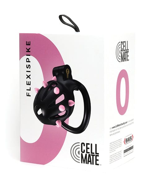 Sport Fucker Cellmate FlexiSpike Chastity Cage - Black/Pink 0 Bondage Blindfolds & Restraints