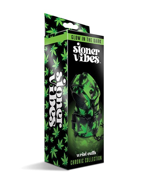 Stoner Vibes Glow in the Dark Wrist Cuffs Bondage Blindfolds & Restraints