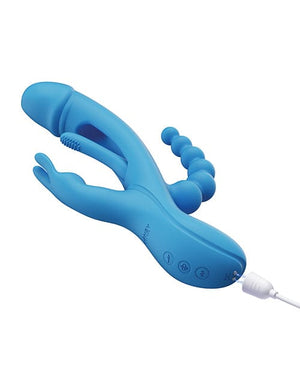 Trilux Kinky Finger Rabbit Vibrator With Anal Beads Vibrators
