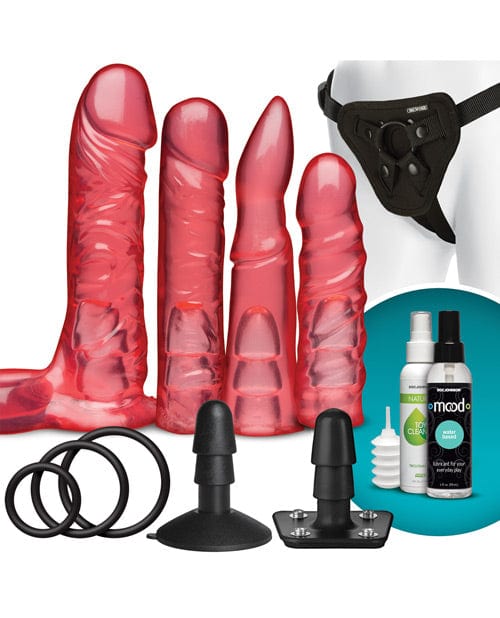 Vac-U-Lock Crystal Jellies Set - Pink Dongs & Dildos