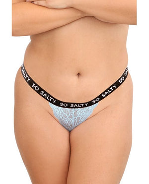 Vibes Tasty 3 Pack Thongs Assorted Colors QN Lingerie - Plus/queen - Packaged