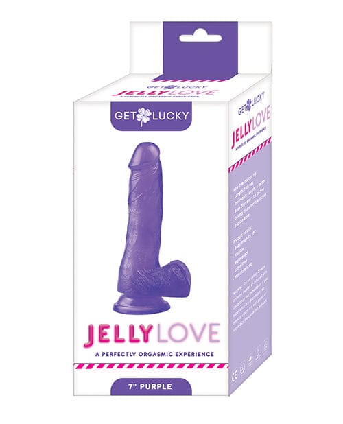 Voodoo Get Lucky 7" Jelly Series Jelly Love Purple Dongs & Dildos