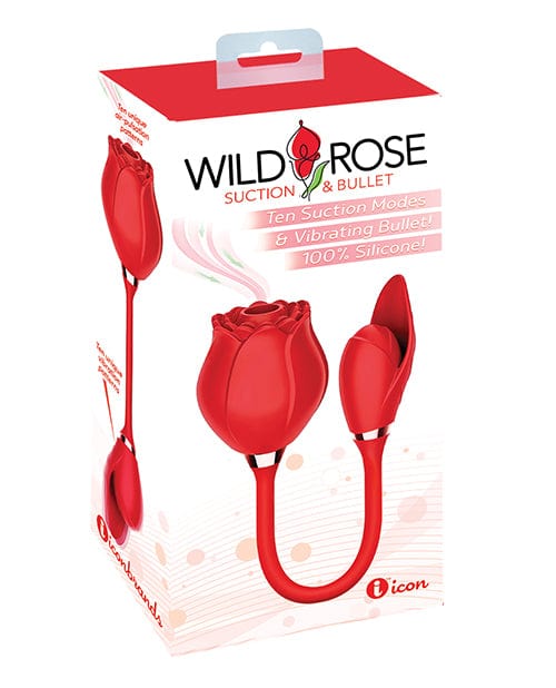 Wild Rose & Bullet Vibrator - Red Stimulators
