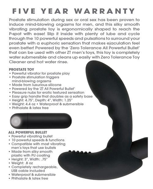 Zero Tolerance Eternal P Spot Anal Products