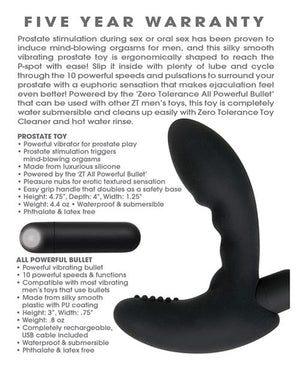 Zero Tolerance Eternal P Spot Anal Products