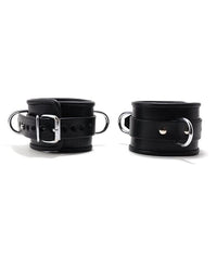 665 Padded Locking Wrist Restraints in Black or Red - Secure Comfort for Boundless Exploration