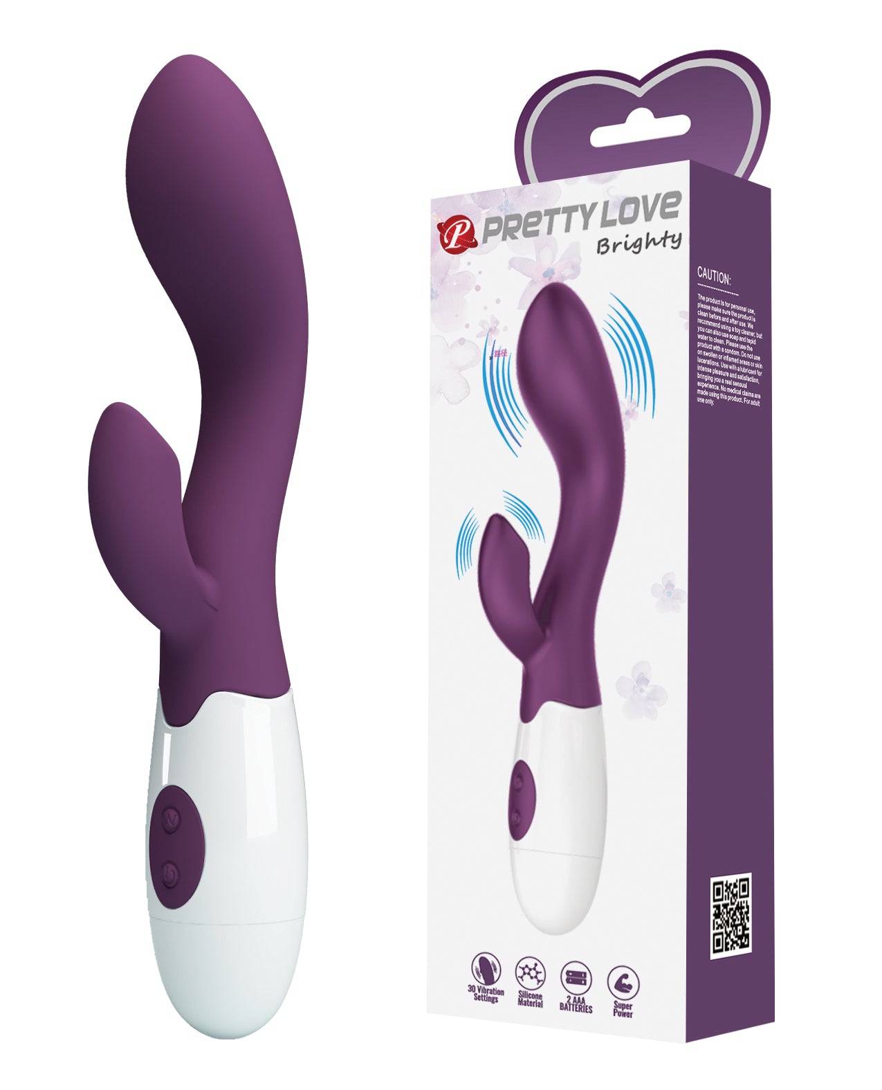 Pretty Love Brighty Vibrator – Purple: Rumble, Flex, and Climax in Sync