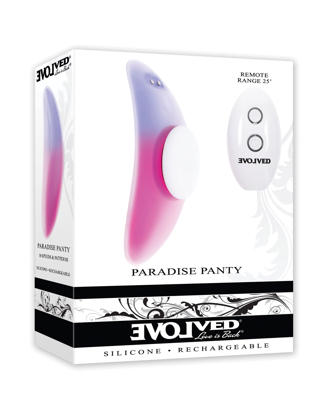 Evolved Paradise Panty Curved Vibe – Pink/Purple: Discreet Power for Panty-Perfect Pleasure