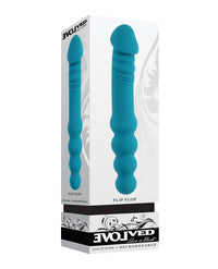 Evolved Flip Flop Dual-Sided Vibrator – Teal: Double the Ends, Double the Ecstasy