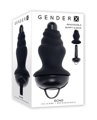 Gender X ECHO Vibrating Shaft - Black: Graduated Vibrating Pleasure