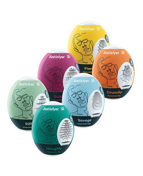 Satisfyer Masturbator Egg 6er Set - Assorted: Six Unique Textures for Intense Solo Pleasure