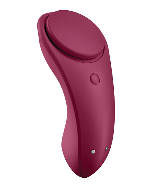 Satisfyer Sexy Secret Panty Vibrator - Red Wine: Discreet Clitoral Stimulation On the Go