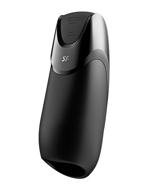 Satisfyer Men Vibration+ - Black: App-Controlled Glans Stimulator with Powerful Vibrations