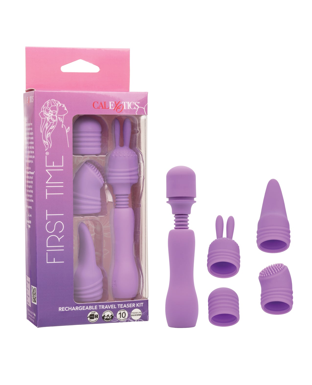 First Time Rechargeable Travel Teaser Kit – Purple: Pocket-Sized Pleasure with Big Possibilities