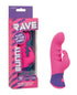 Rave Bunny Dual Massager – Pink/Purple: Rippled Delight Meets Bunny Bliss