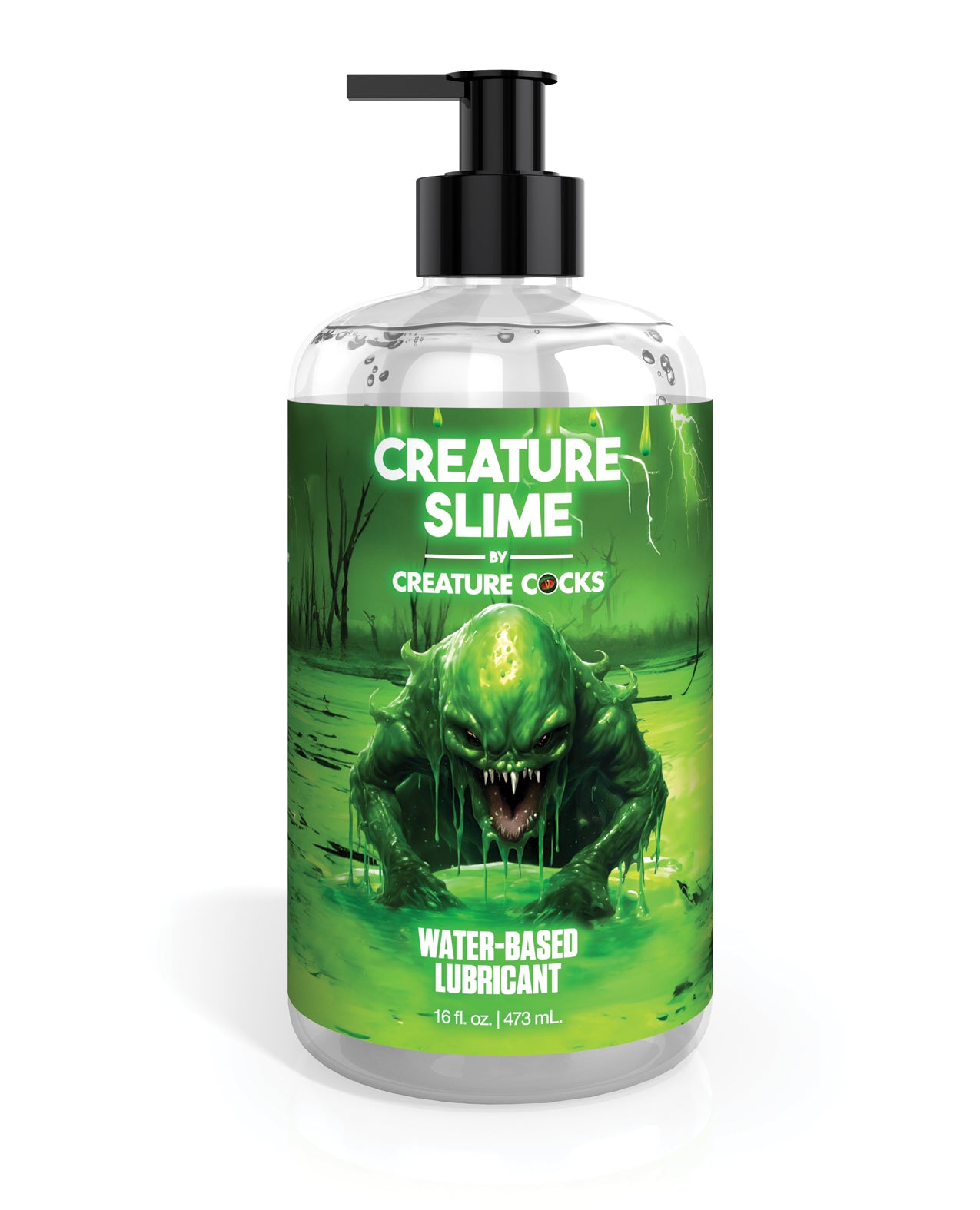 Creature Cocks – Creature Slime Water-Based Lubricant – 16 oz: More Slime, More Time, More Wet
