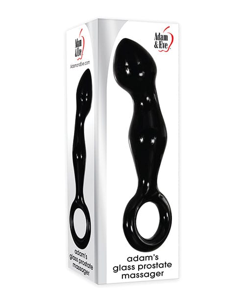 Adam & Eve Adam's Glass Prostate Massager - Black Anal Products