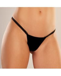 Adore Between the Cheats Velvet Panty Black O/S: A Fusion of Elegance and Intrigue