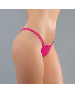 Adore Between The Cheats Wetlook Panty O/s Pink Lingerie