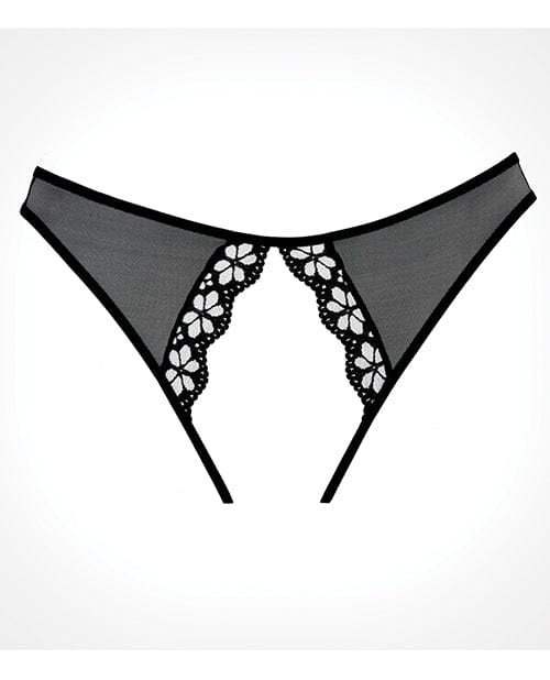 Adore Mirabelle Plum Panty Black O/S Lingerie