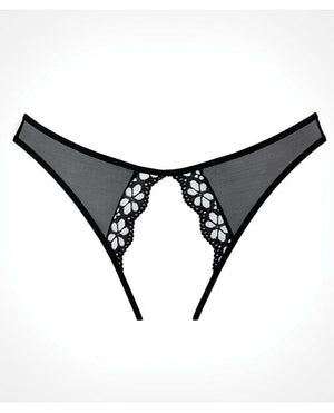 Adore Mirabelle Plum Panty Black O/S Lingerie