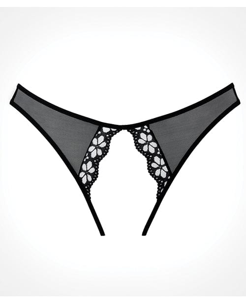 Adore Mirabelle Plum Panty Black O/S Lingerie