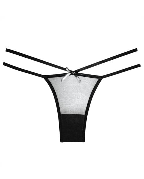 Adore Sheer Naughty Vanilla Panty Black O/S Lingerie