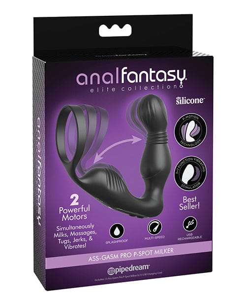 Anal Fantasy Elite Collection Ass-Gasm Pro P Spot Milker - Black Anal Products