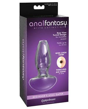 Anal Fantasy Ellite Anal Glass Gaper - Clear Beginners Anal Products