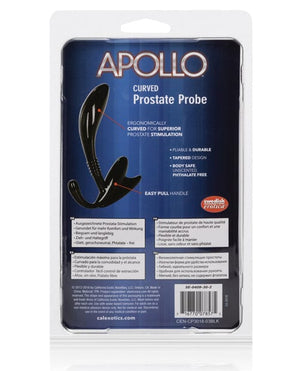 Apollo Curved Prostate Probe Black Anal Products