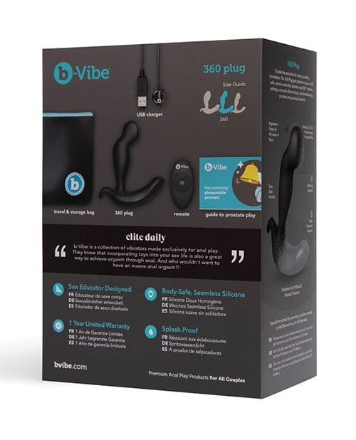 B-Vibe 360 Plug - Black Anal Products