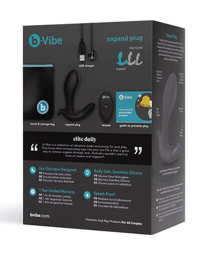 B-Vibe Expand Plug - Black Anal Products