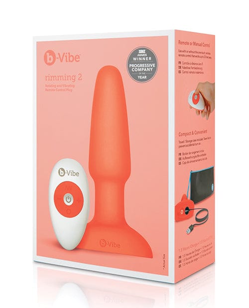 B-Vibe Rimming Plug 2 - Orange Anal Products