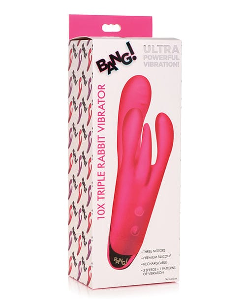 Bang! Triple Rabbit Vibrator Pink Vibrators