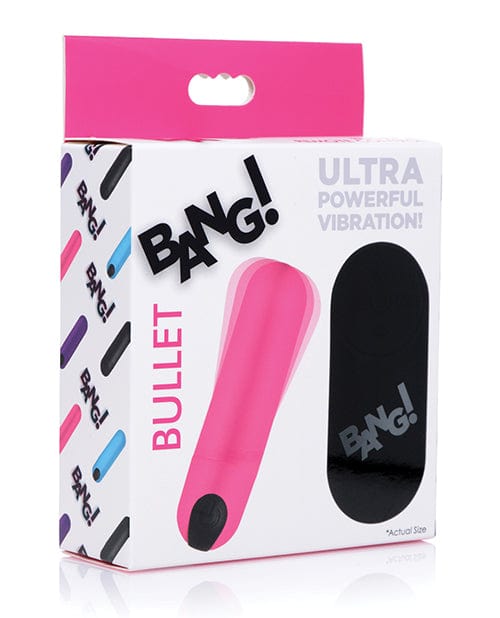 Bang Vibrating Bullet With Remote Control Pink Stimulators