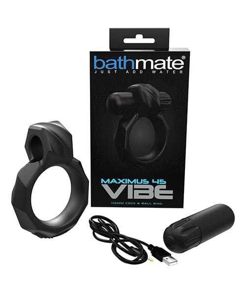 Bathmate Maximus Vibe 45 Cock Ring - Black Penis Enhancement