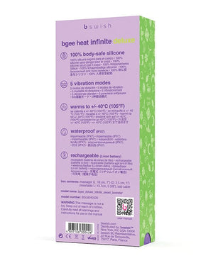 Bgee Infinite Deluxe Heat Vibrator - Sweet Lavender Vibrators