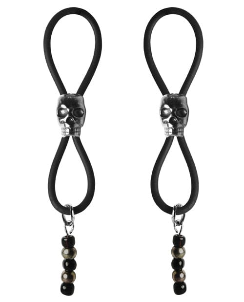 Bijoux de Nip Nipple Halos Black Skull Slider - Black/Silver Bondage Blindfolds & Restraints