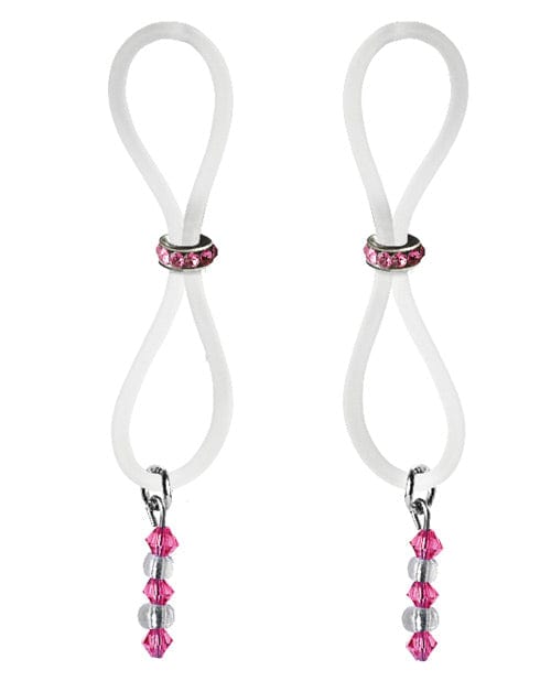 Bijoux De Nip Nipple Halos Gem Slider Pink/Clear Bondage Blindfolds & Restraints